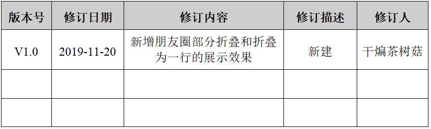 PRD：微信朋友圈文字折叠功能